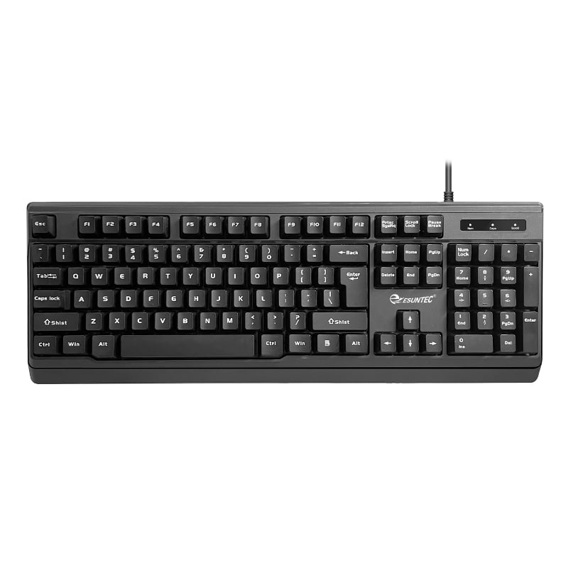 New USB Wired Standard Keyboard Computer Peripherals Customized Ergonomic Keyboard for Home Office K-399U
